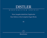 Distler Complete Organ Works Volume Volume 3 Organ Sonata (Trio) op. 18, 1 and 2