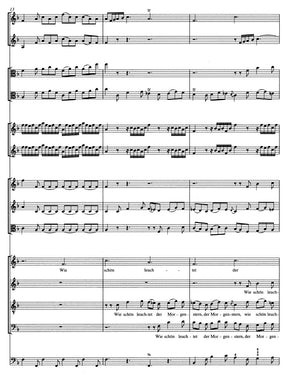 Bach How bright and fair the morning star BWV 1 -Cantata for the Feast of Annunciation Day- Study Score