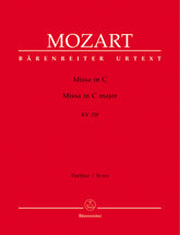 Mozart Missa C major K. 258