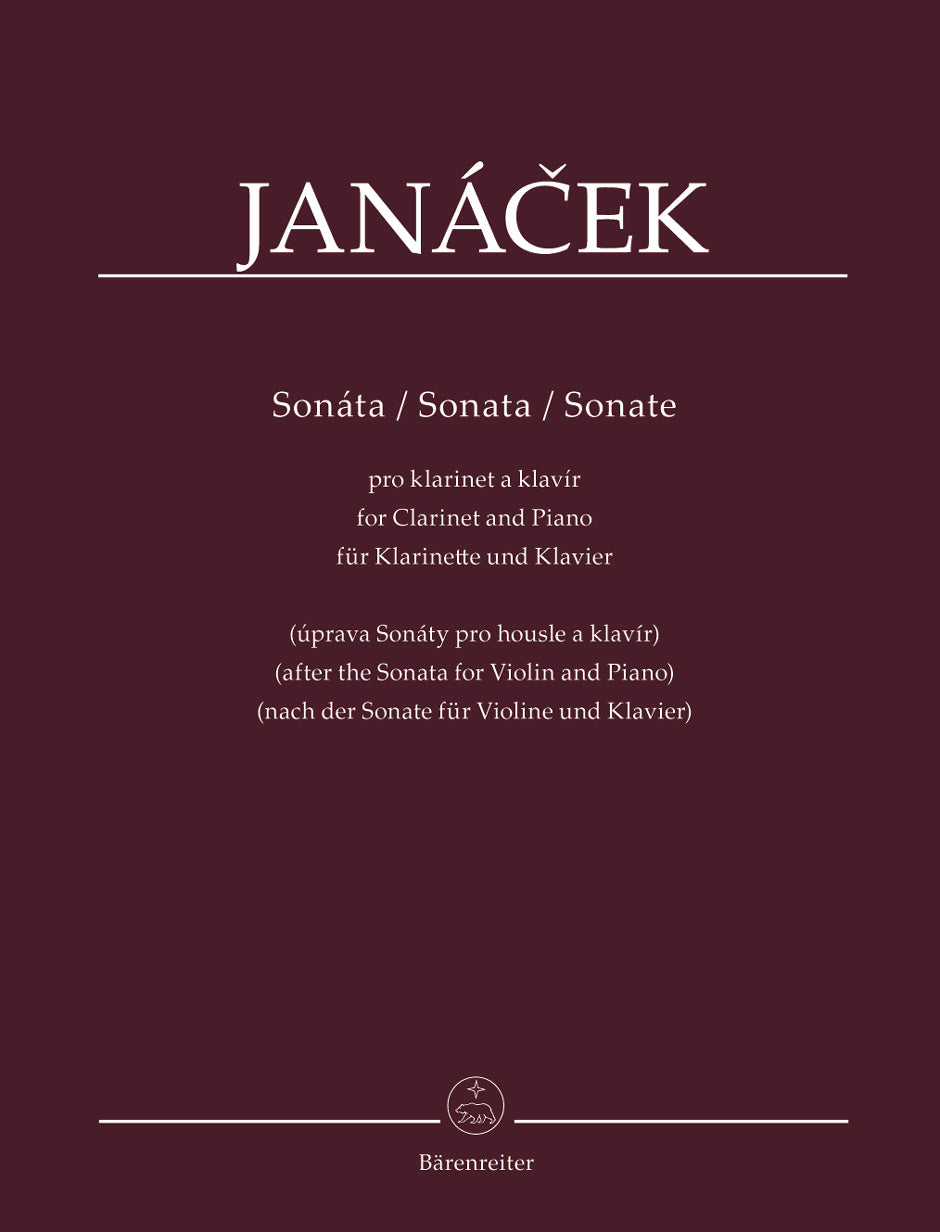 Janacek Sonata for Clarinet and Piano (after the Sonata for Violin and Piano)