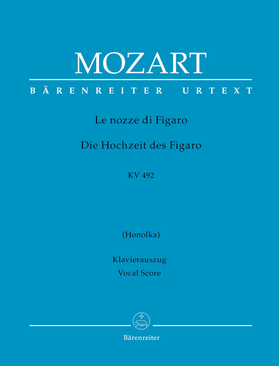 Mozart Marriage of Figaro - Hardcover Vocal Score (Translation: Honolka)
