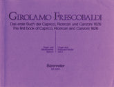 Frescobaldi Das erste Buch der Capricci, Ricercari und Canzoni von 1626