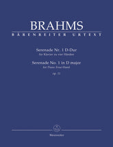 Brahms Serenade für Klavier zu vier Händen Nr. 1 D-Dur op. 11