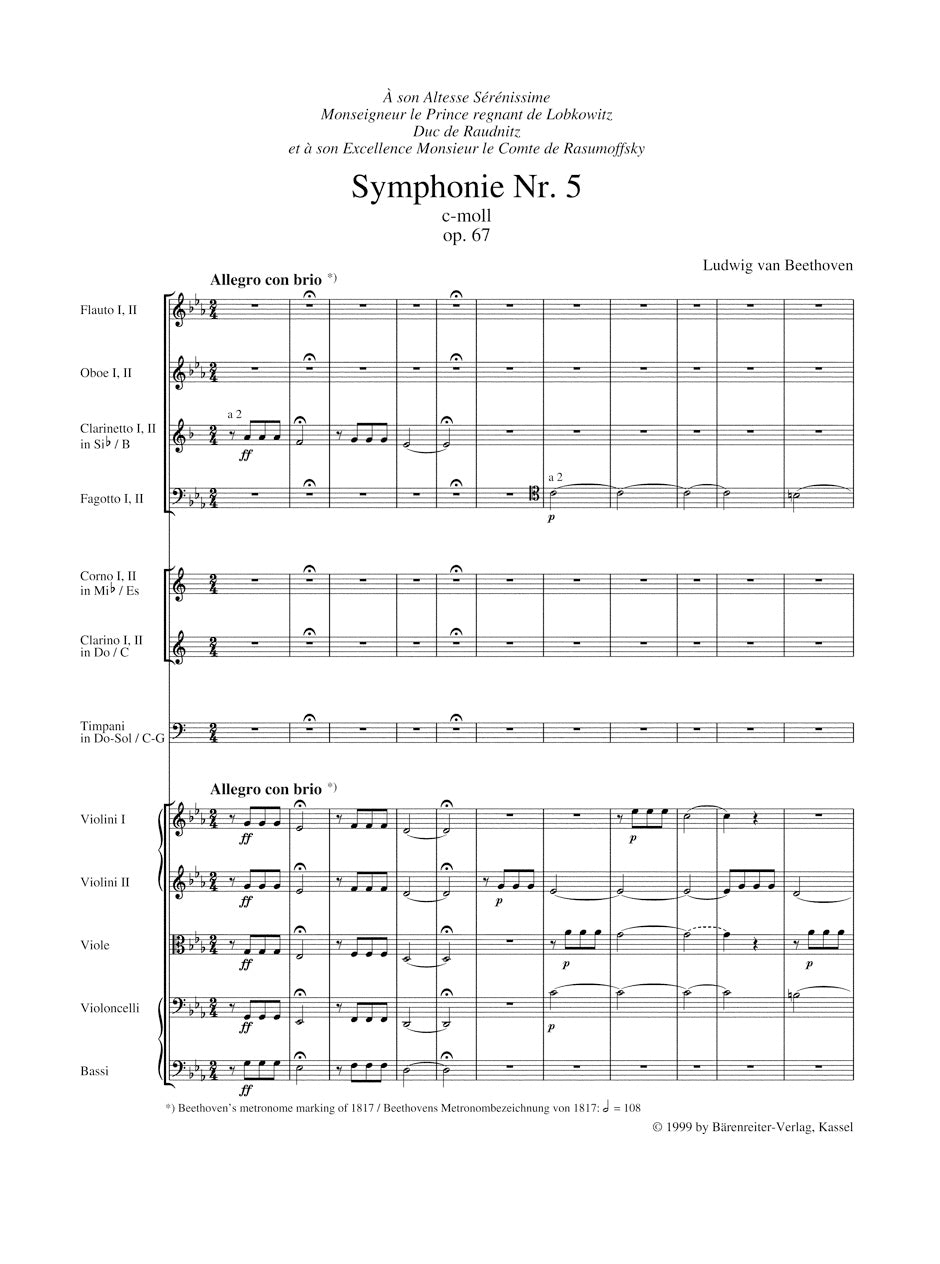 Beethoven Symphony No. 5 C minor op. 67