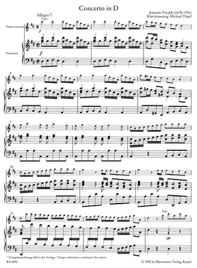Vivaldi Concerto for Flute, Strings and Basso Continuo D major RV 783 -Flute concerto-