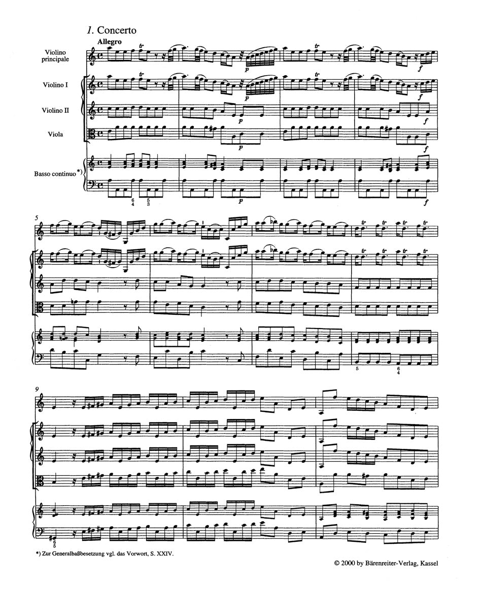 Telemann Concerto for Violin and Orchestra C major TWV 51:C 3 (From the opera "Der neumodische Liebhaber Damon")