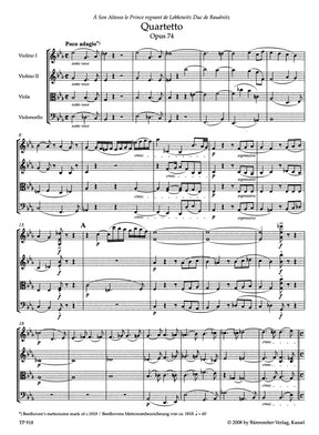 Beethoven String Quartets op. 74, 95 Study Score