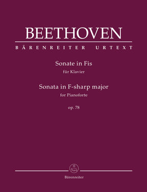 Beethoven Sonata for Pianoforte F-sharp major op. 78