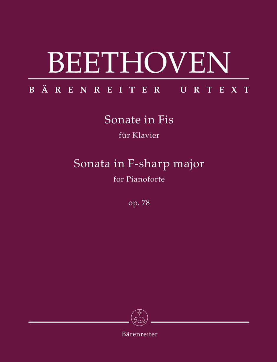 Beethoven Sonata for Pianoforte F-sharp major op. 78