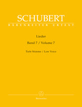 Schubert Lieder, Volume 7 (Low Voice)