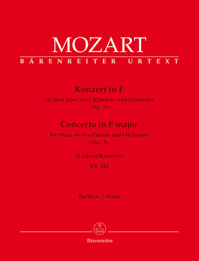 Mozart Concerto for three or Two Pianos and Orchestra Nr. 7 F major K. 242 "Lodron Concerto"