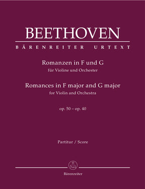 Beethoven Romances in F major and G major for Violin and Orchestra op. 50, 40