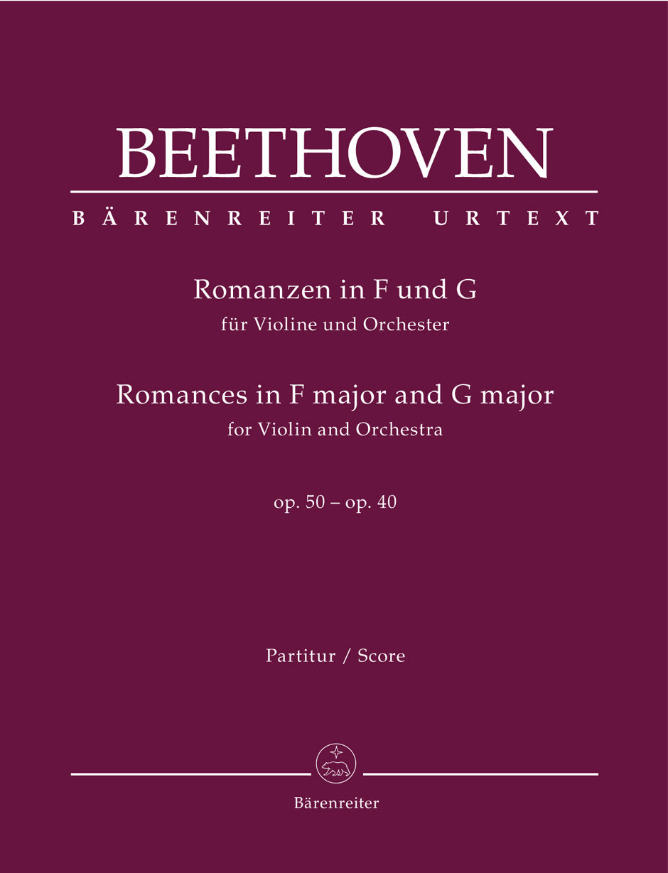 Beethoven Romances in F major and G major for Violin and Orchestra op. 50, 40
