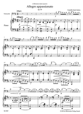 Saint-Saens Allegro Appassionato for Violoncello with Piano Accompaniment op. 43