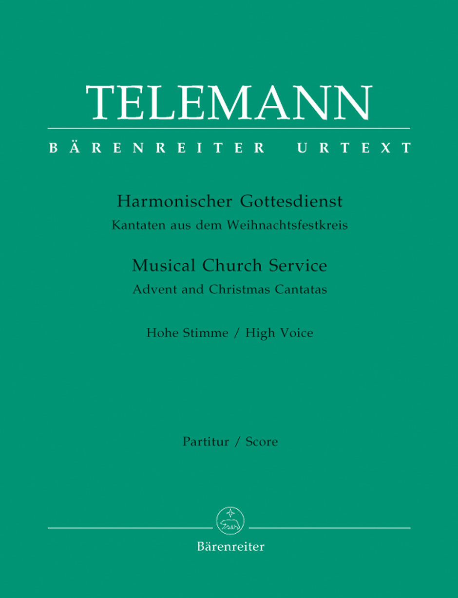 Telemann Harmonischer Gottesdienst -Advent and Christmas Cantatas-Musical Church Service-High Voice