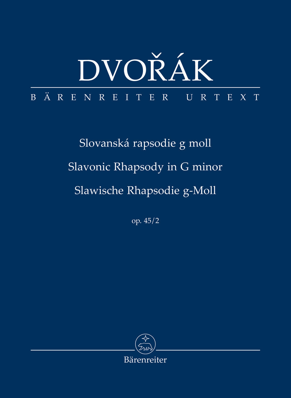Dvorak Slavonic Rhapsody in G minor Op. 45 No. 2