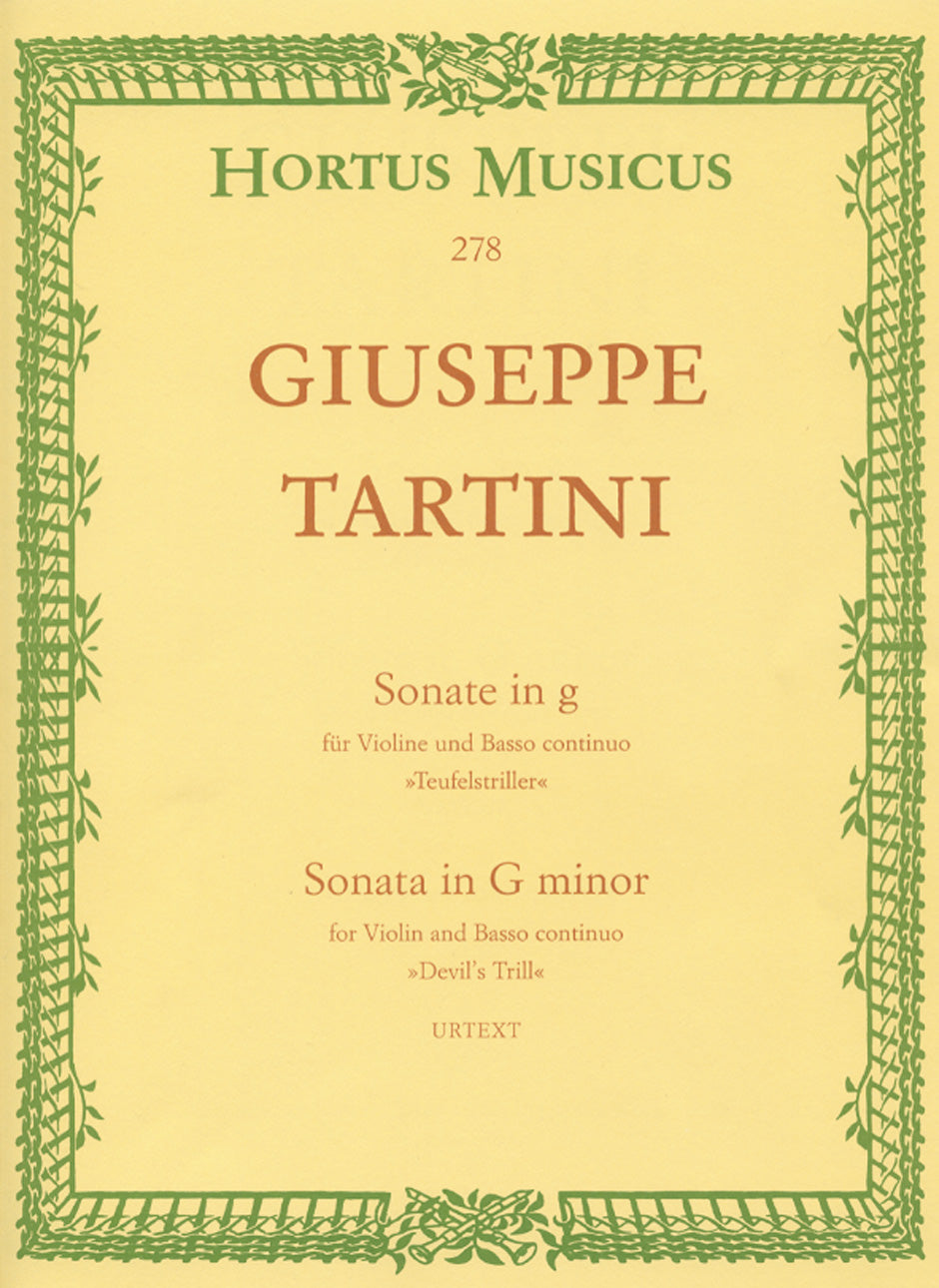Tartini Sonata for Violin and Bc in G minor "Devil's Trill"