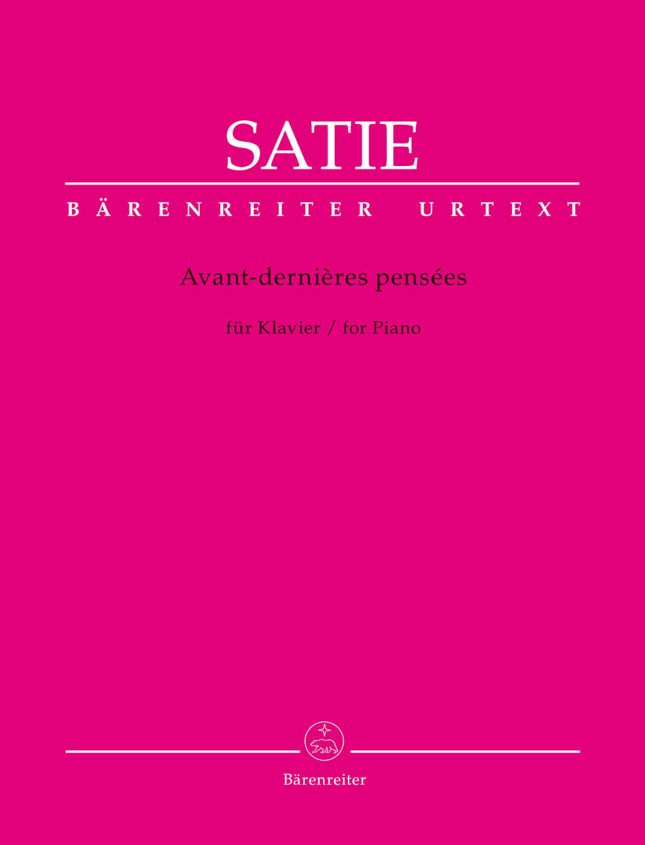 Satie Avant-derniÞres pensées for Piano