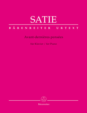 Satie Avant-derniÞres pensées for Piano