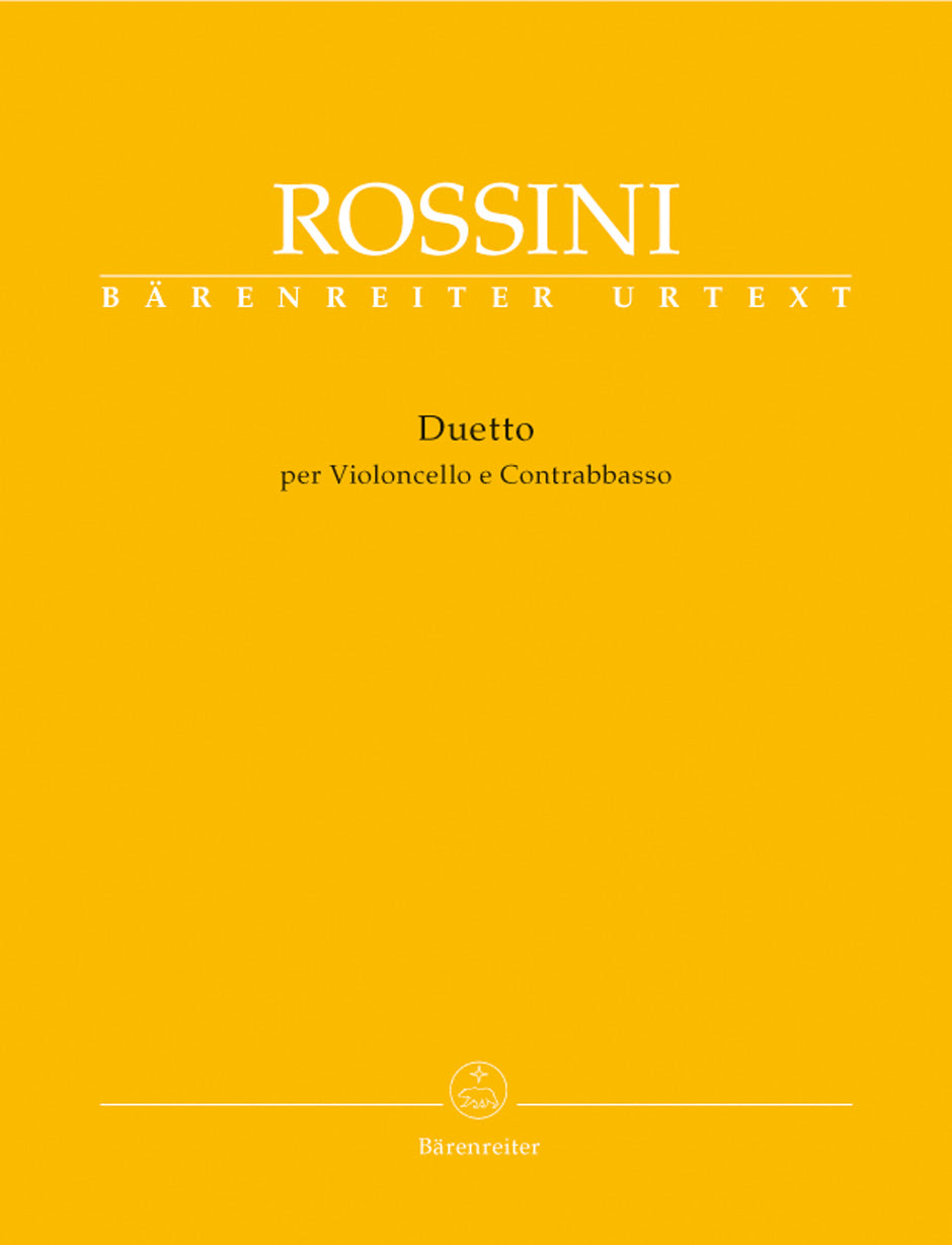 Rossini Duetto for Violoncello and Contrabass