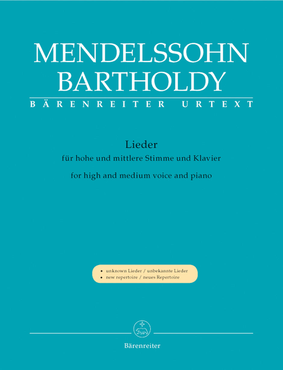 Mendelssohn Lieder -for high and medium voice and piano-