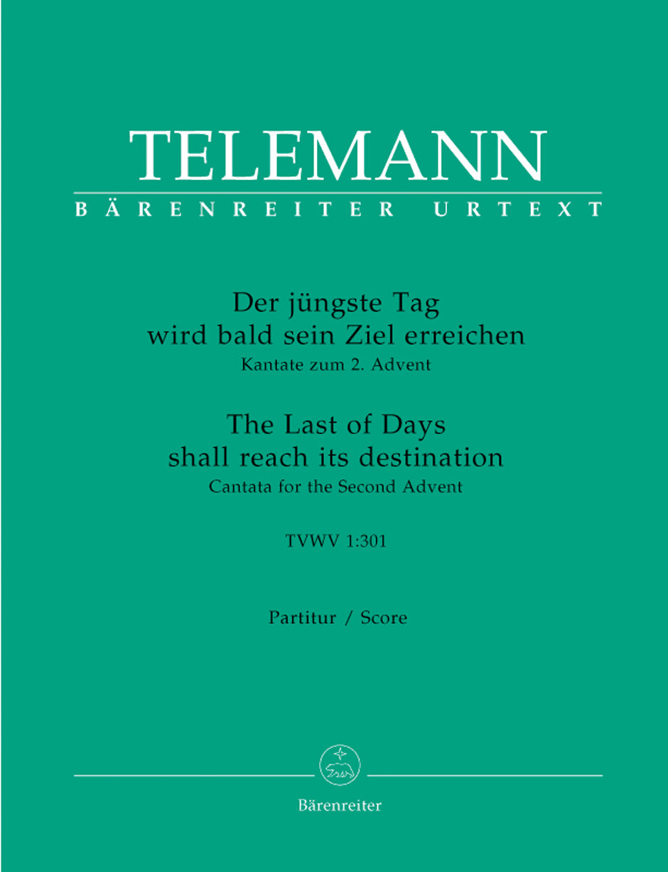 Telemann The last of Days shall reach its destination TVWV 1:301 -Cantata for the Second Advent-