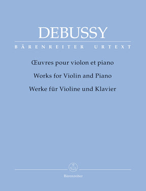Debussy Works for Violin and Piano