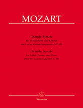 Mozart Grande Sonate for B flat Clarinet and Piano (nach dem Klarinettenquintett KV 581)