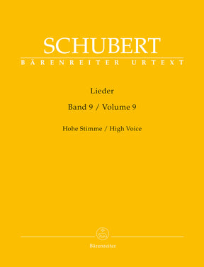 Schubert Lieder, Band 9 (Hohe Stimme)