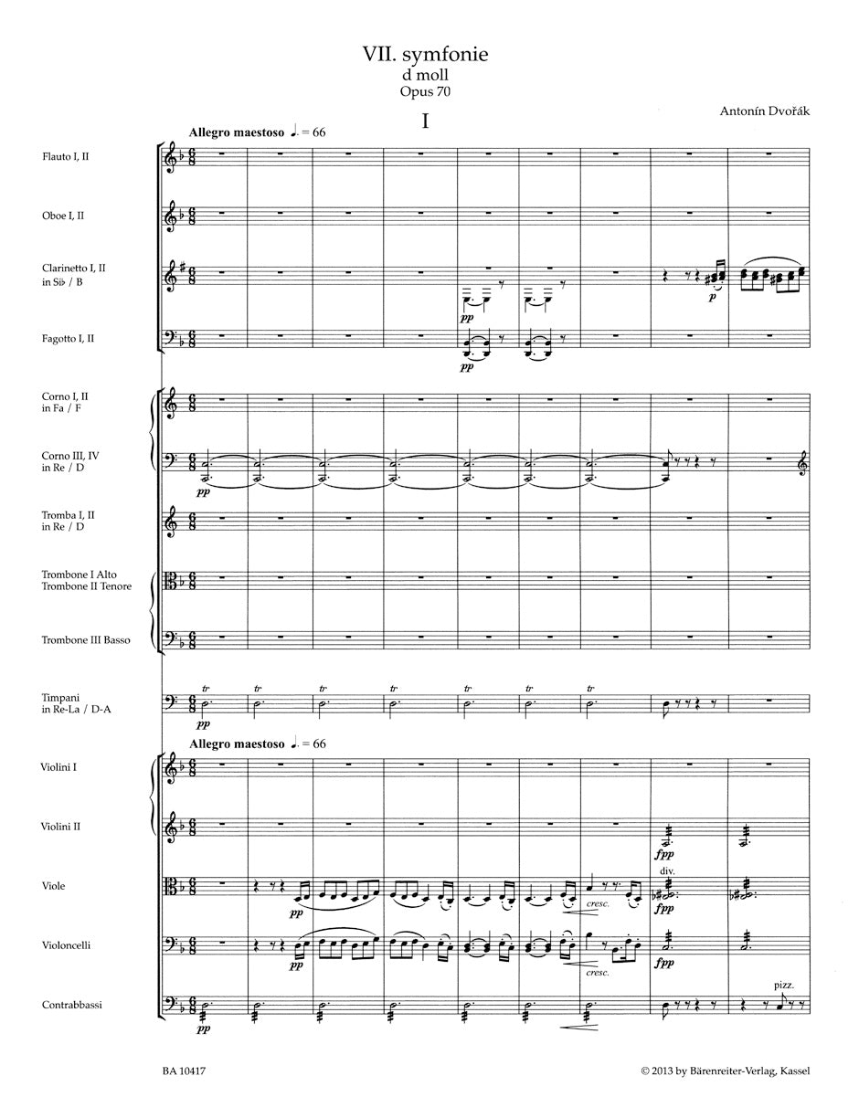 Dvorak Symphony Nr. 7 D minor op. 70