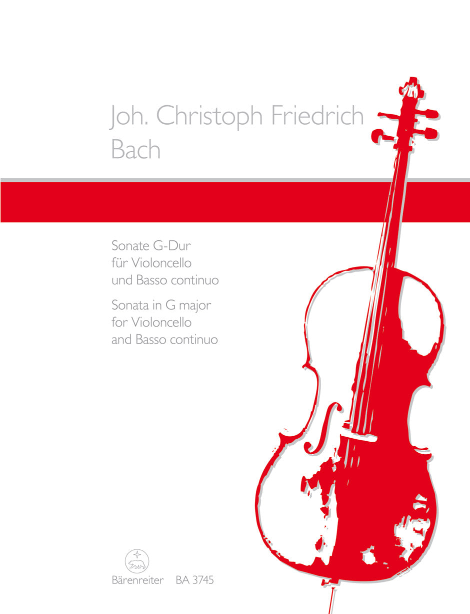 JCF Bach Sonata for Violoncello and Basso continuo G major