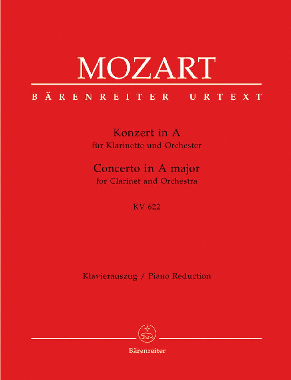 Mozart Concerto for Clarinet and Orchestra A major K. 622