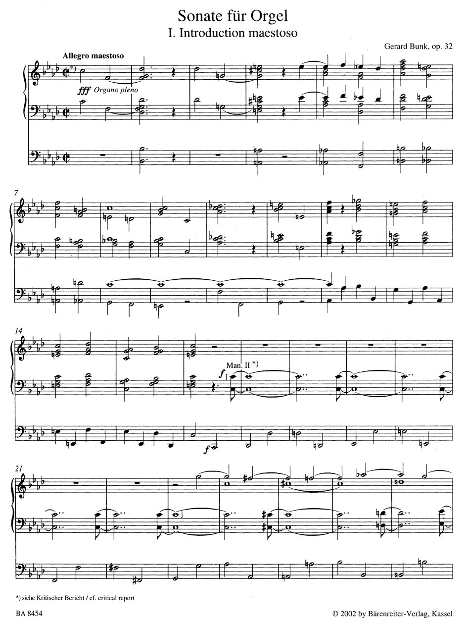 Bunk Sonate f-Moll op. 32