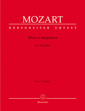 Mozart Dixit et Magnificat K. 193 (186g)