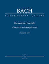 Bach Concertos for Cembalo Study Score