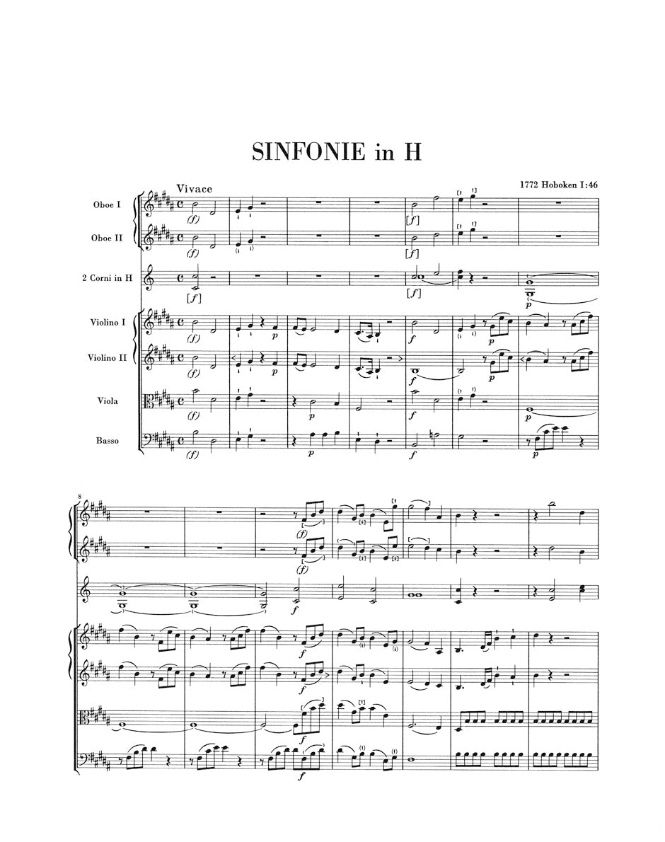 Haydn Symphony B major Hob. I:46