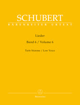 Schubert Lieder, Volume 6 (Low Voice)