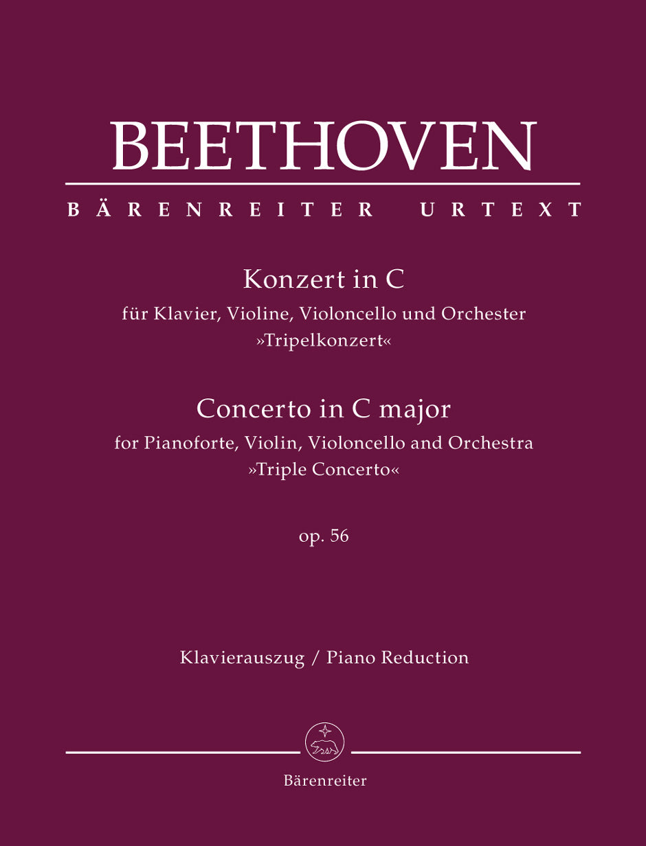 Beethoven: Triple Concerto in C Major, Op. 56 (Parts and Piano Reduction)