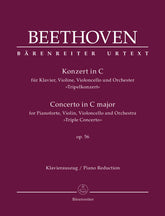 Beethoven Concerto for Pianoforte, Violin, Violoncello and Orchestra in C major Opus 56 (Triple Concerto) - Piano Reduction and Solo Parts