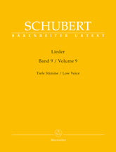 Schubert Lieder, Band 9 (Tiefe Stimme)