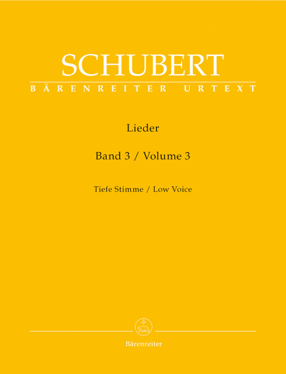 Schubert Lieder, Volume 3 op. 80-98 (Low voice)