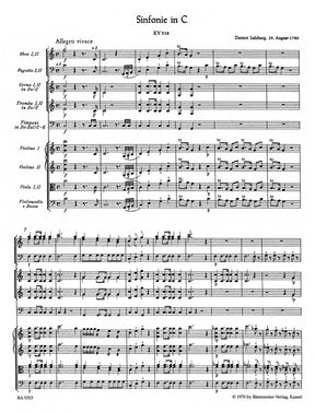 Mozart Symphony Nr. 34 C major K. 338