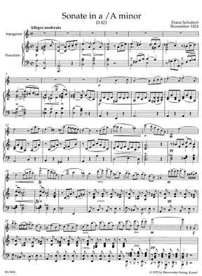 Schubert Sonata in A minor "Arpeggione" arranged for Clarinet and Piano
