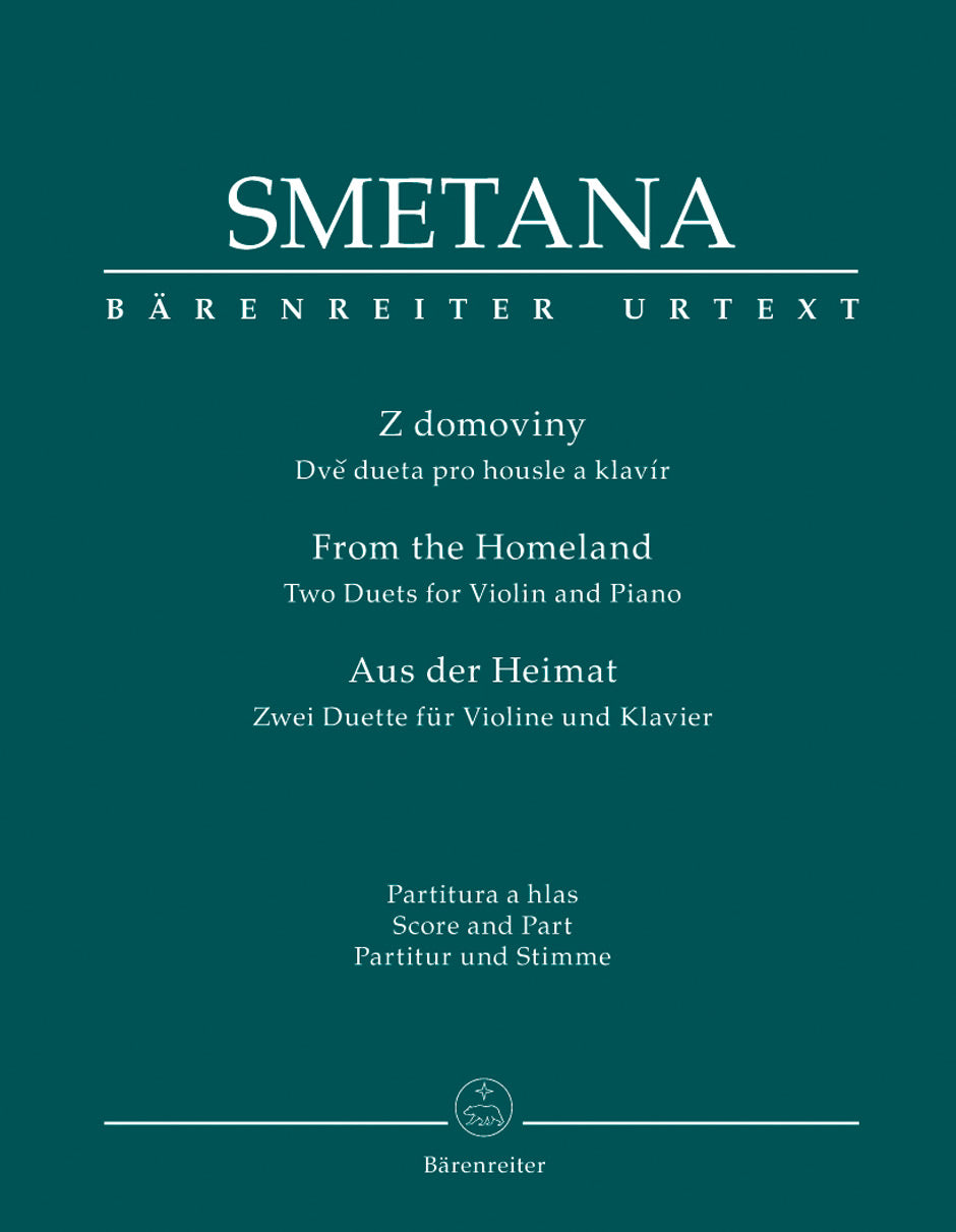 Smetana From the Homeland / Z domoviny for Violin and Piano