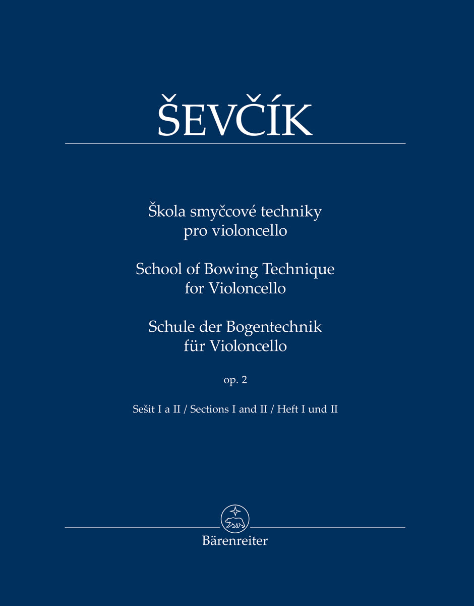 Sevcik School of Bowing Technique for Violoncello op. 2 (Heft 1 und 2)