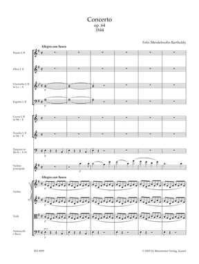 Mendelssohn Concerto for Violin and Orchestra E minor op. 64 (Early version of 1844 and late version of 1845)