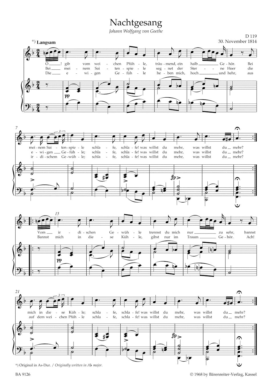 Schubert Lieder, Volume 6 (Medium Voice)