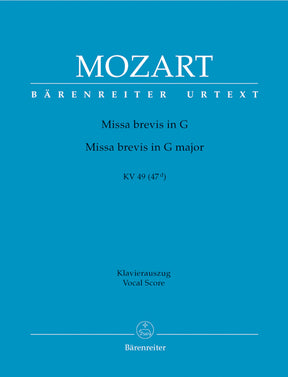 Mozart Missa brevis G major K. 49 (47d)