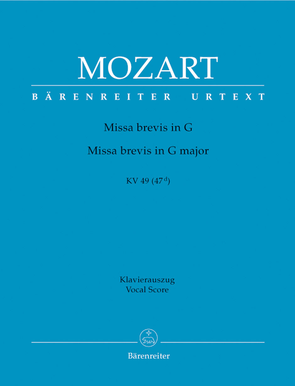 Mozart Missa brevis G major K. 49 (47d)