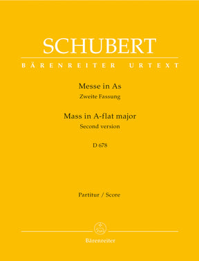 Schubert Missa A-flat major D 678 (Second version with the variant of the Osanna in excelsis and the Cum Sancto Spiritu Fugue from the first version)